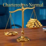 Chartered Accountant vs Accountant: What Is the Difference? 4 Gold balance scale illustrating the value difference in a Chartered Accountant vs Accountant comparison