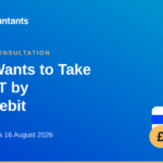 Sync Accountants title card reading "HMRC wants to take your VAT by Direct Debit", with the consultation closing 16 August 2026.